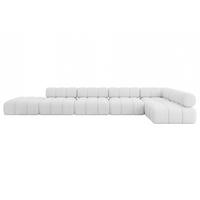 ECKSOFA modulares Sofa Favio-L3 - 475x190x70 cm Weiß Bouclé - Weiß, Holzwerkstoff/Textil (475/190cm) - ALTDECOR