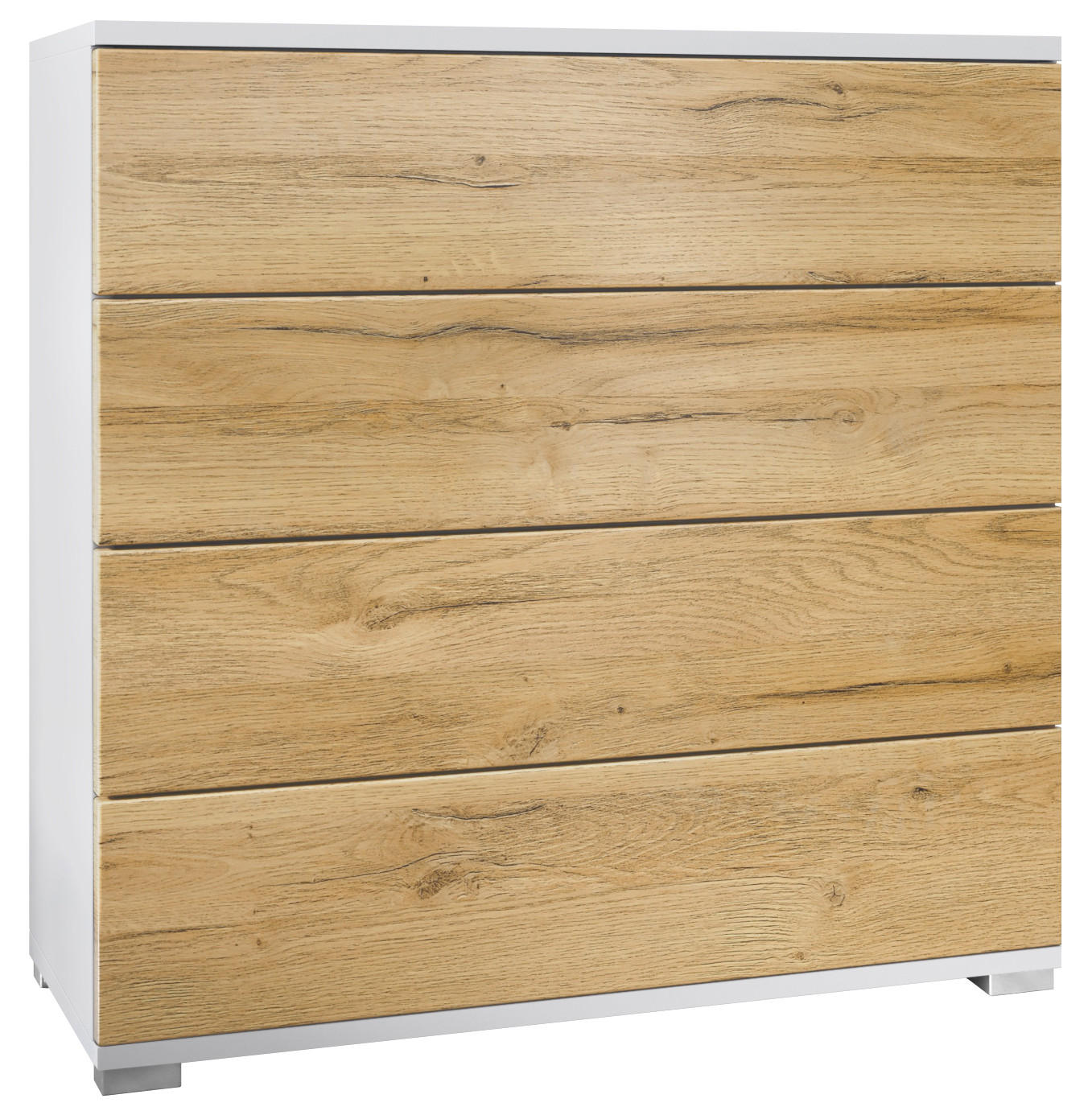 KOMMODE Pavos Eiche Natur - Eichefarben, Holzwerkstoff (76/76/35cm) - Vladon