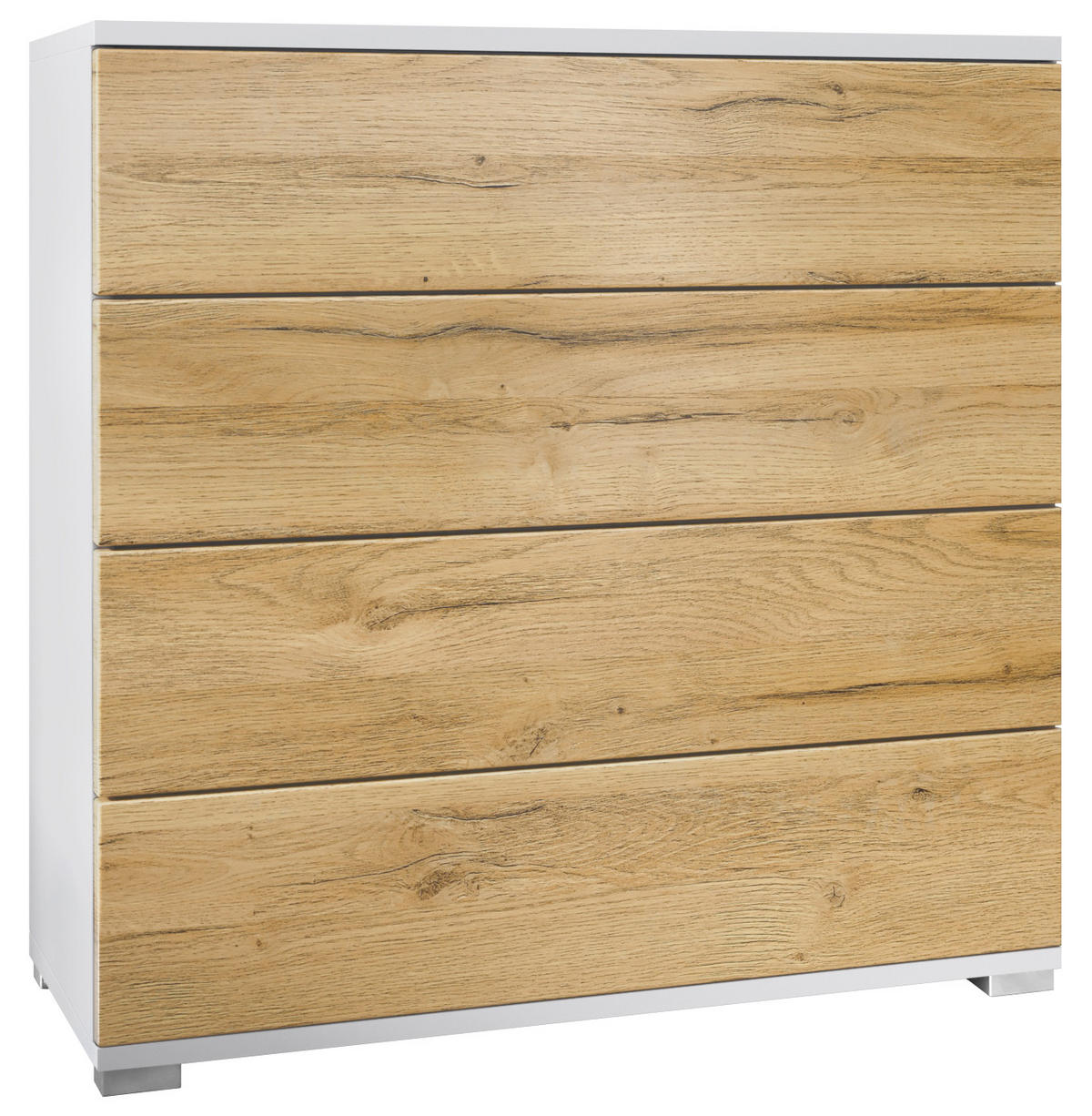 KOMMODE Pavos Eiche Natur - Eichefarben, Holzwerkstoff (76/76/35cm) - Vladon