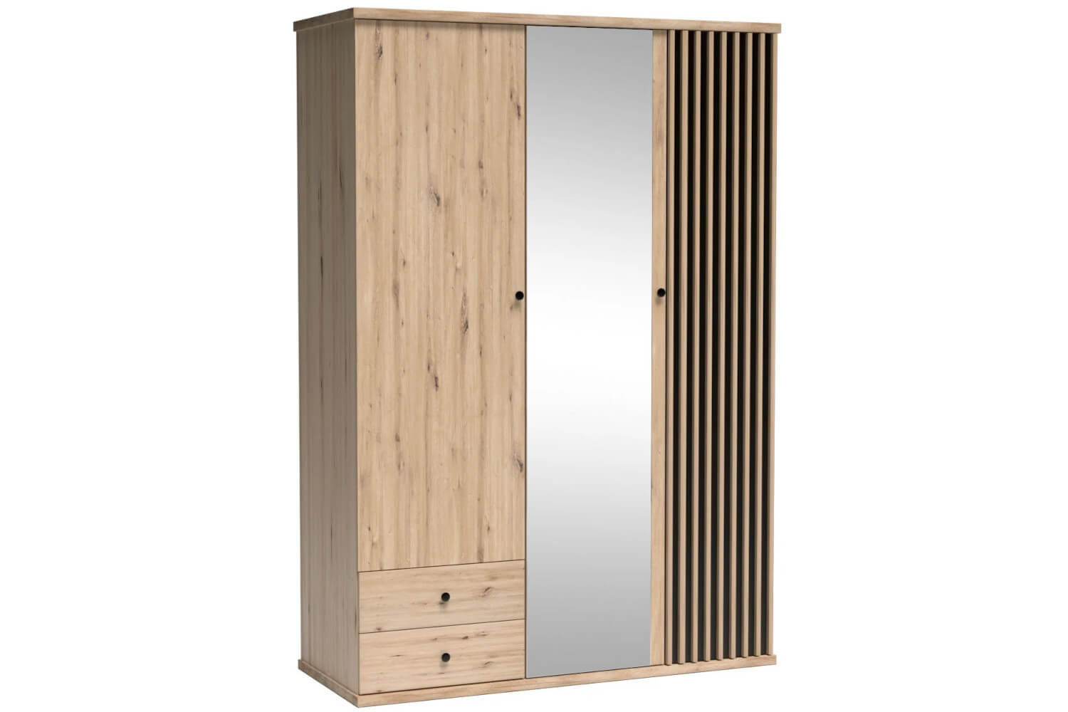 Meblini Kleiderschrank Eiche Artisan 150x213x60 cm