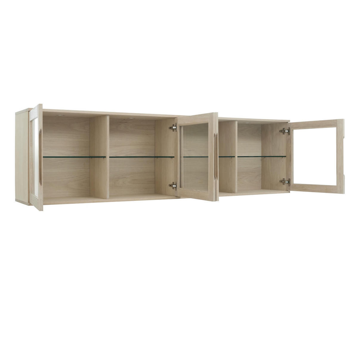 HÄNGEVITRINE Eiche bianco - Eiche Bianco/Eichefarben, Holzwerkstoff (213/60/37cm) - Furnhouse