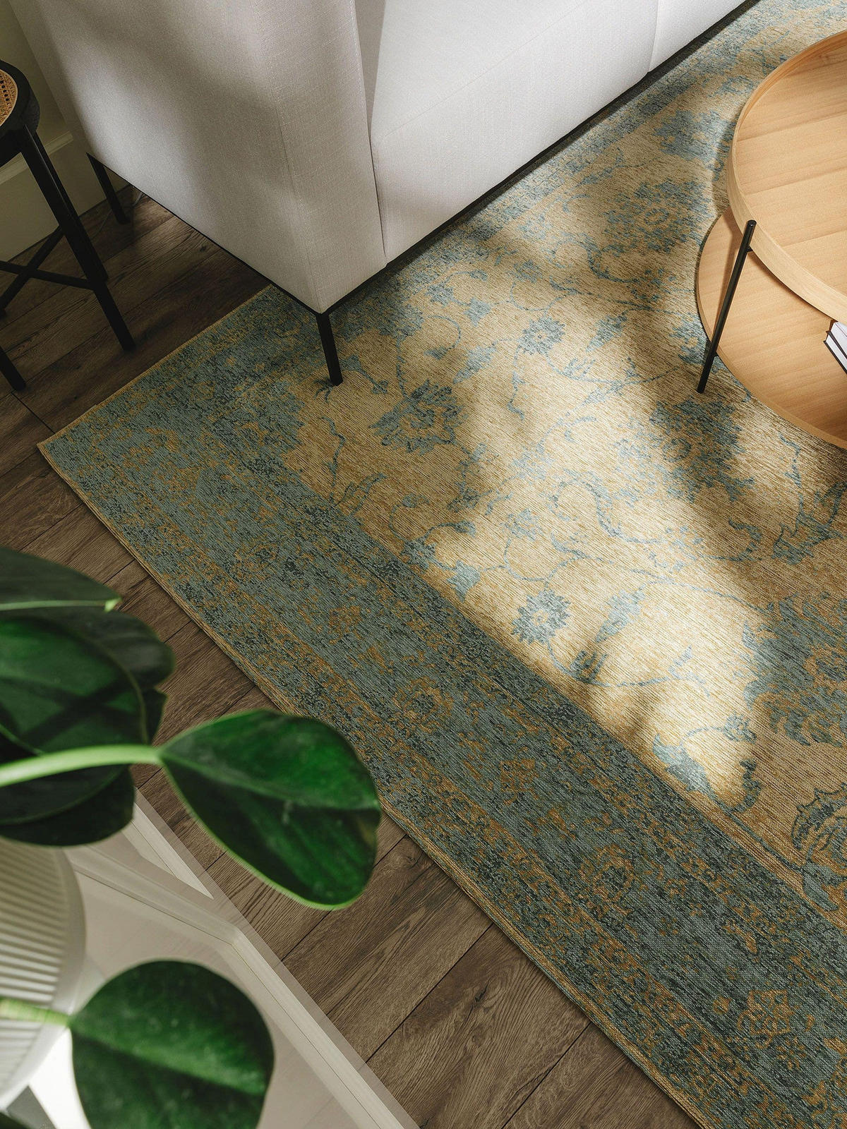 FLACHGEWEBETEPPICH Frencie Blau 160x235 cm - Blau, Textil (160/235cm) - benuta Nest