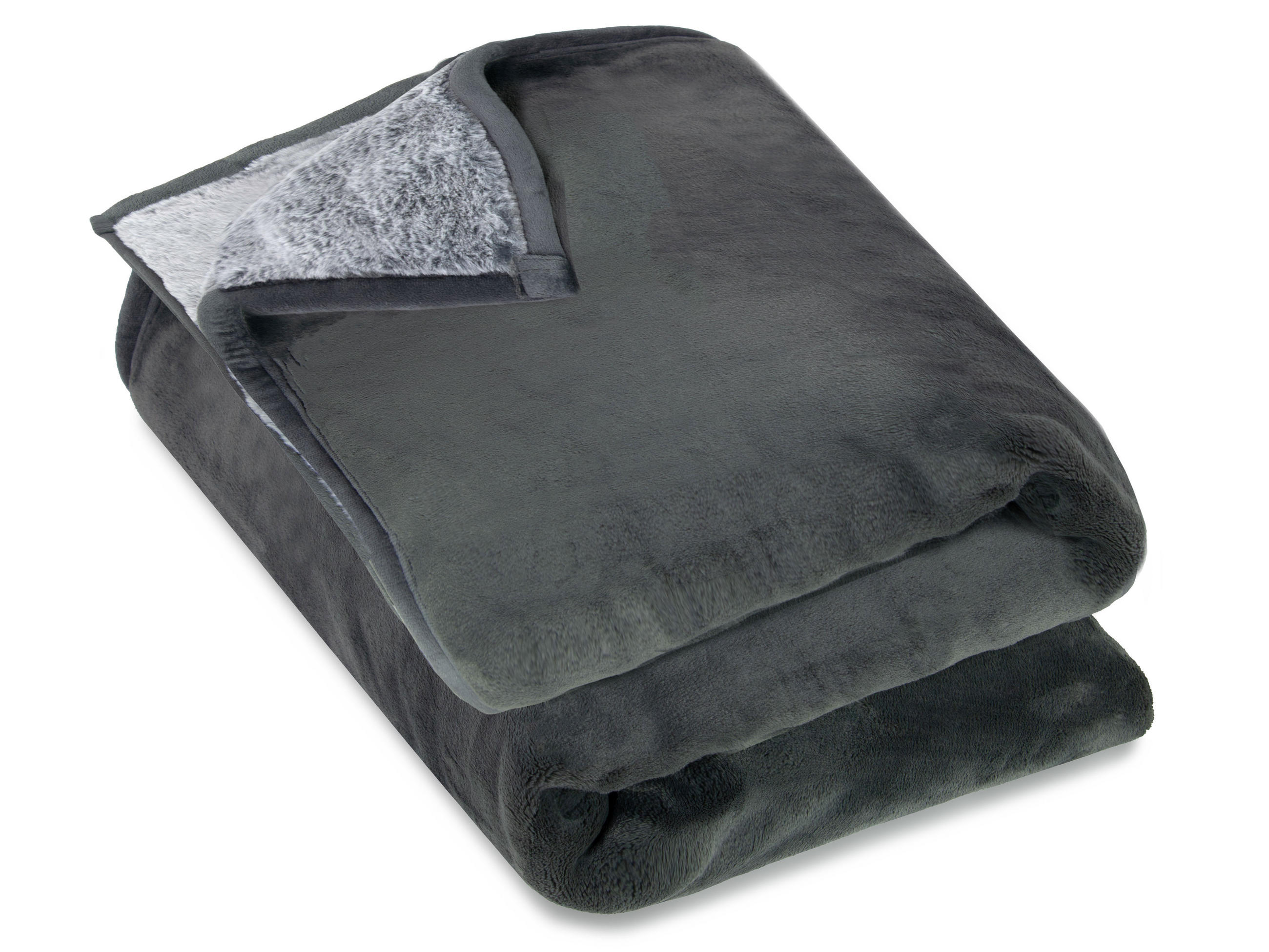 KUSCHELDECKE, 100% Polyester - Grau, Textil (220/240cm) - Zollner