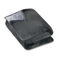 KUSCHELDECKE, 100% Polyester - Grau, Textil (220/240cm) - Zollner