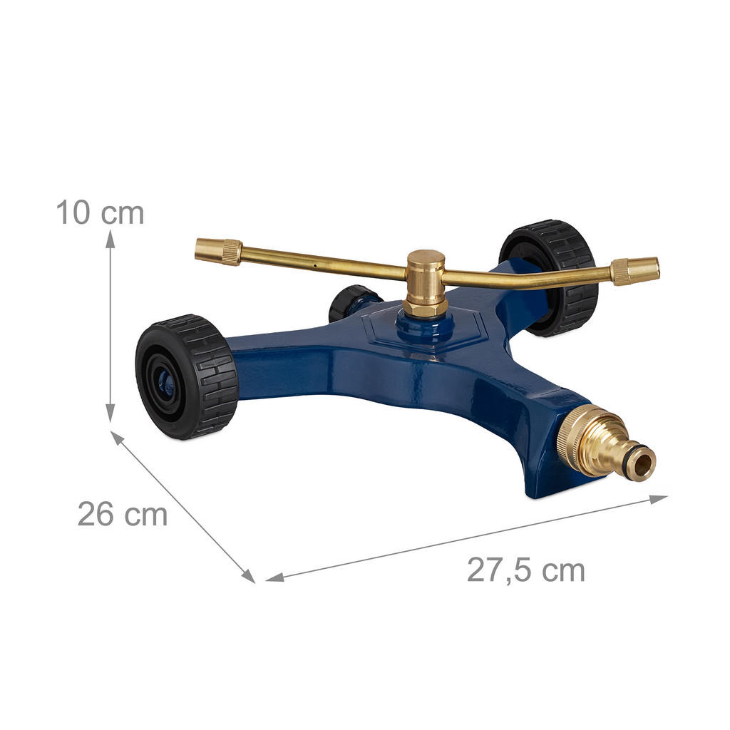 Thumbnail - Relaxdays Sprinkler, Mehrfarbig, Metall, Kunststoff, 27.5x10x26 cm, Gartenzubehör, Gartenpflege, Gartenschläuche & Zubeh...