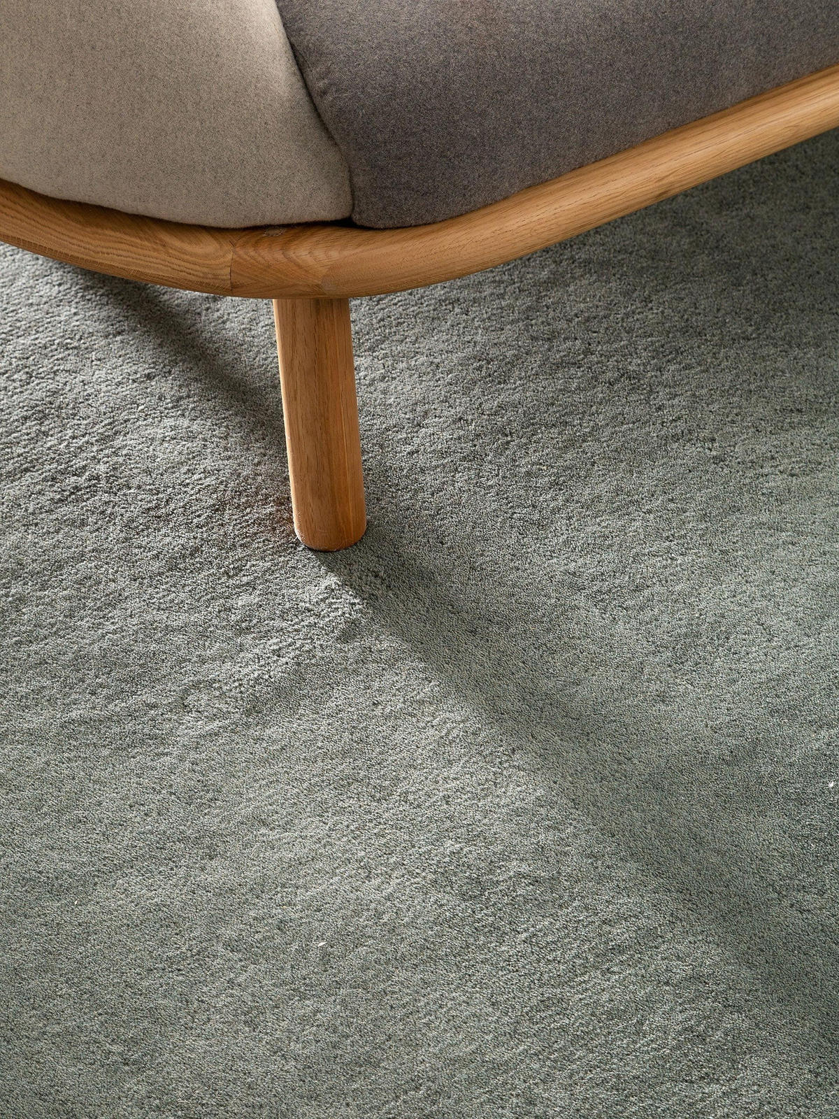 WOLLTEPPICH Bent Grün 250x350 cm - Grün, Textil (250/350cm) - benuta Nest