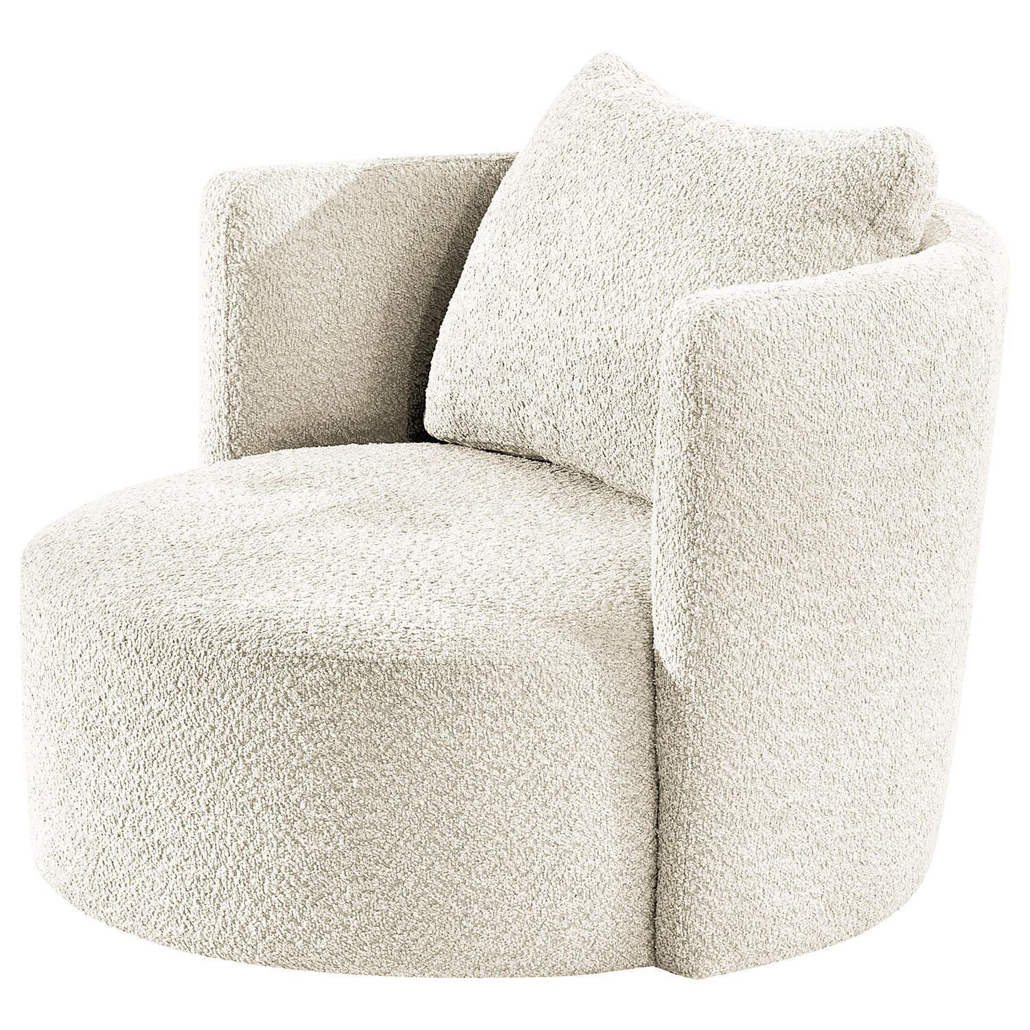 XXL-SESSEL - Schwarz/Weiß, Textil (95/77/95cm) - home24