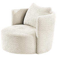 XXL-SESSEL - Schwarz/Weiß, Textil (95/77/95cm) - home24