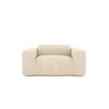 SESSEL Texturierter Samt Creme 130cm - Creme, Textil (130/73/97cm) - Sia Home