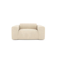 SESSEL Texturierter Samt Creme 130cm - Creme, Textil (130/73/97cm) - Sia Home