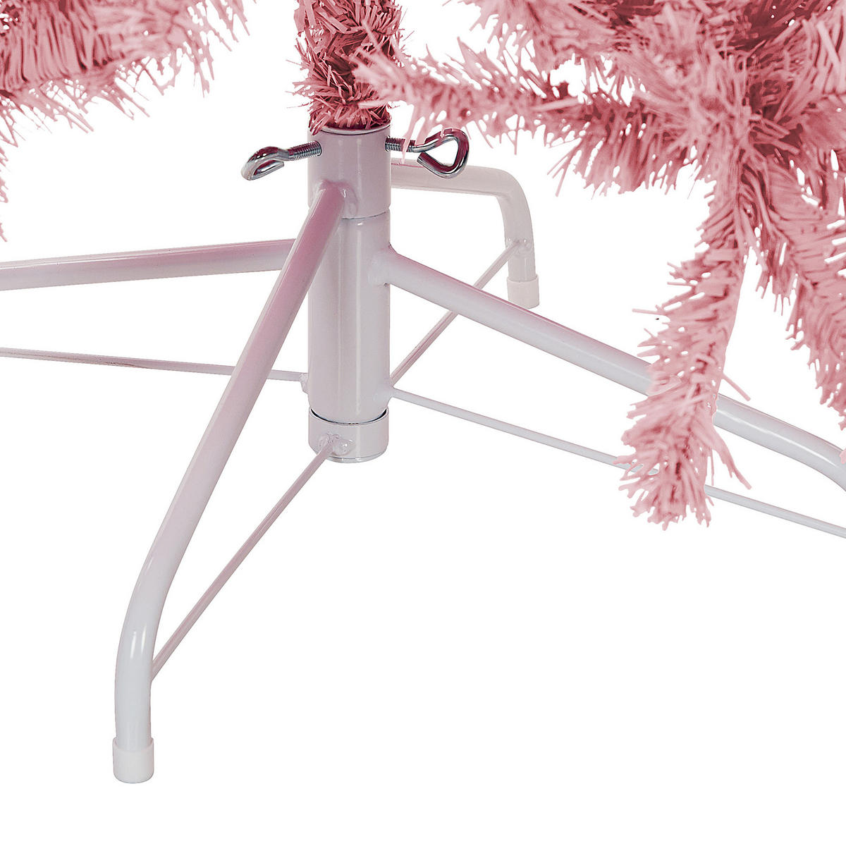 WEIHNACHTSBAUM 120 cm Rosa Farnham - Rosa, Kunststoff (120cm) - Beliani