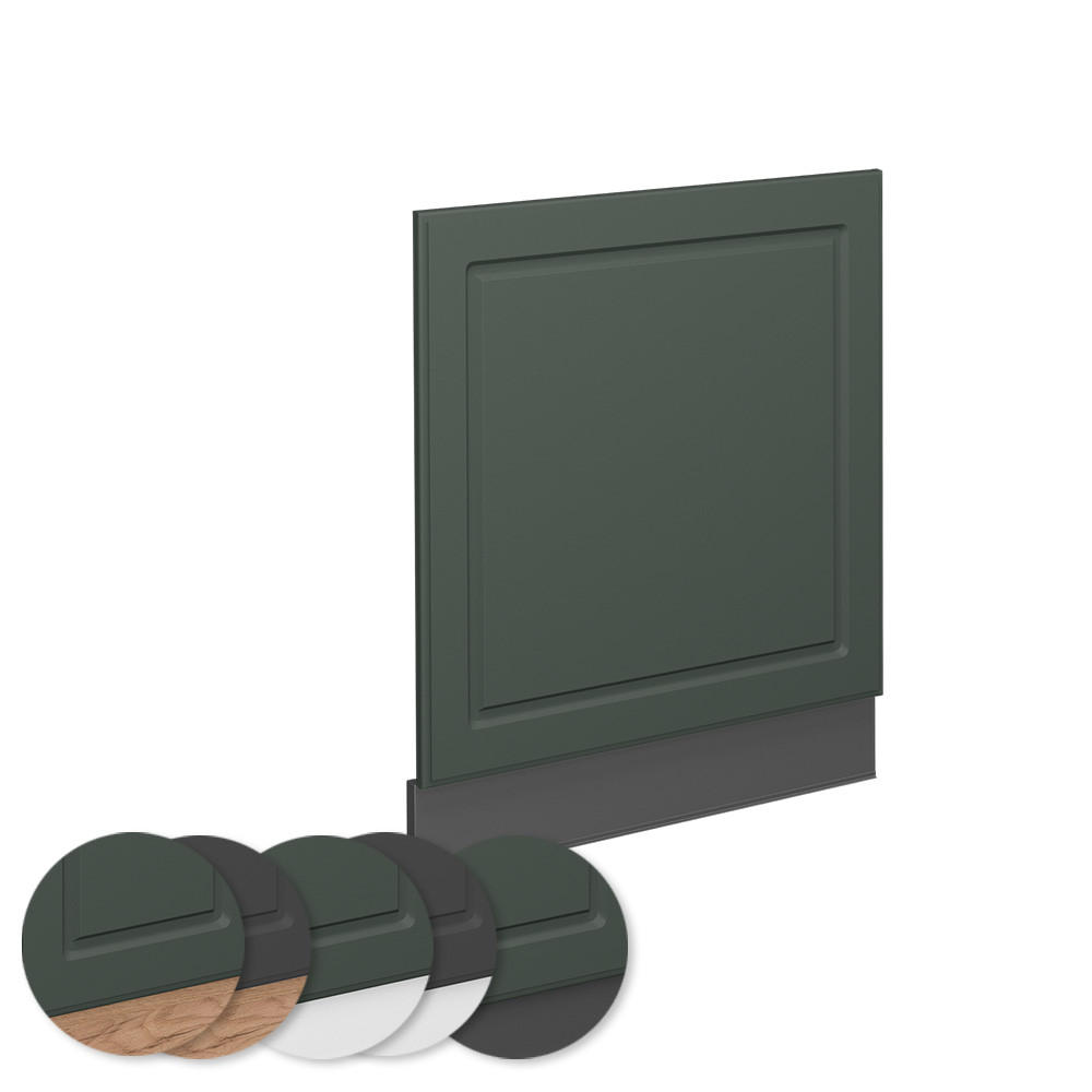 FRONTBLENDE Fame-Line Grün-Gold Landhaus 60 cm ohne AP - Anthrazit/Grün, Holzwerkstoff (60/67.4/1.6cm) - Vicco