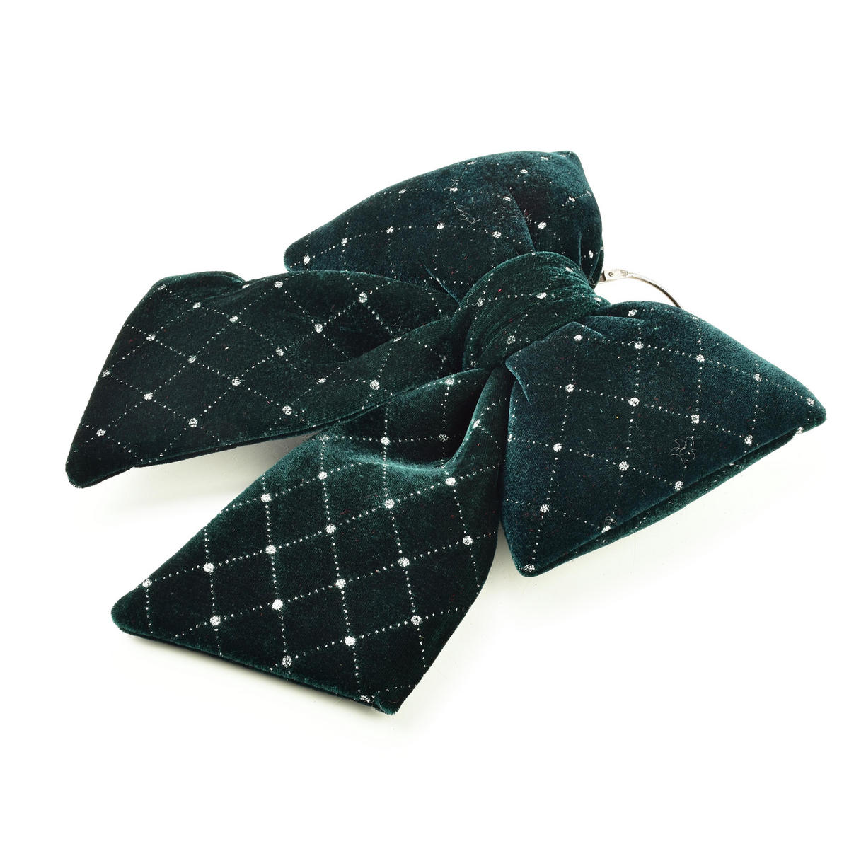 DEKOSCHLEIFE SANTA LILA Grün Samt - Grün, Textil (29/4/23cm) - Mondex