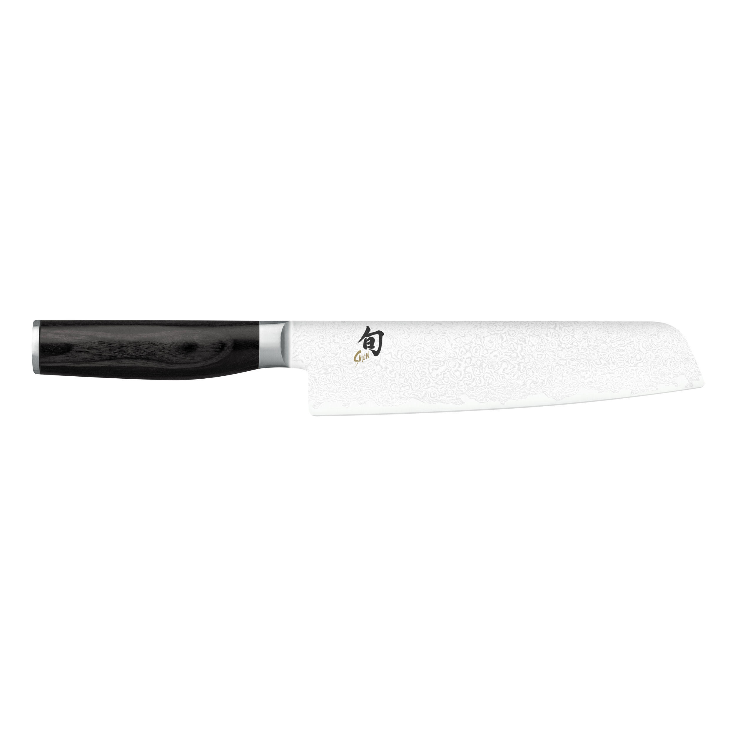 KOCHMESSER Shun Premier Tim Mälzer Minamo Santoku, 18 cm, Damaszener Stahl - Silberfarben, Metall (1cm) - Kai Messer