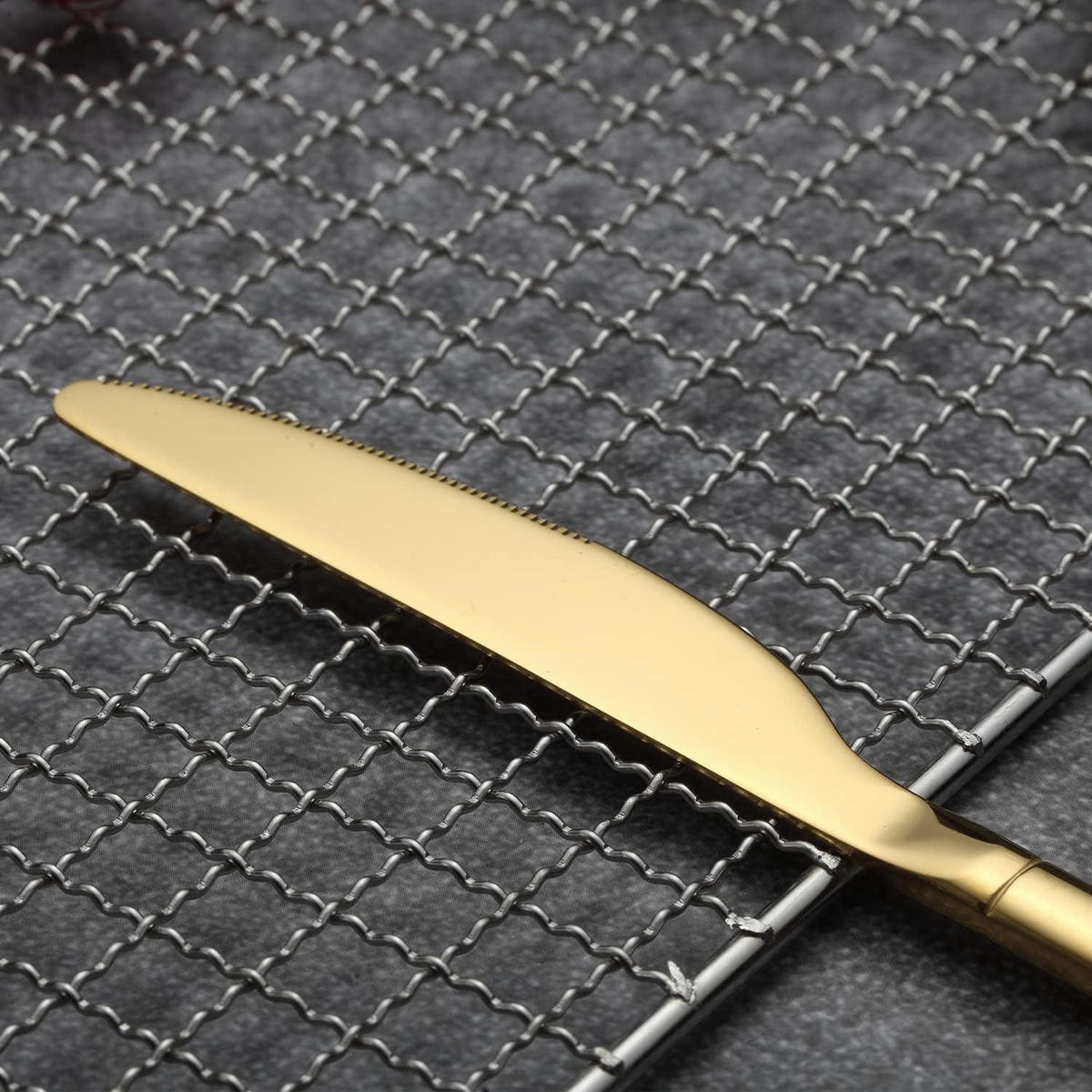 BESTECKSET 30-teilig Gold glänzend - Goldfarben, Metall