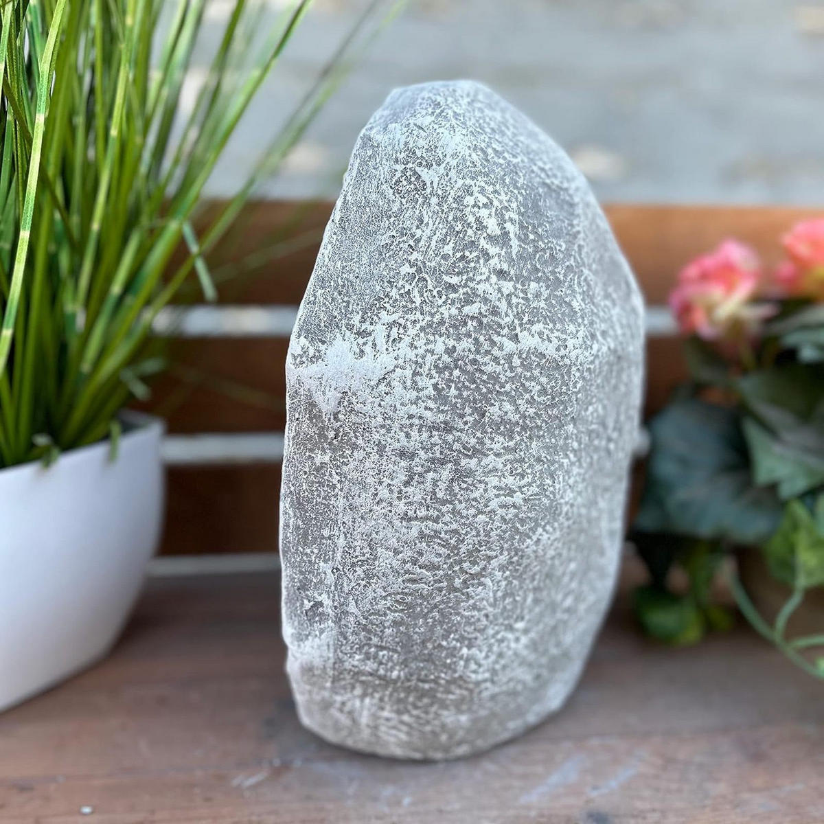 STEINFIGUR Meditationsstein Shiva Kopf frostfest wetterfest Steinguss - Grau, Stein (21/28/14cm) - stoneandstyle