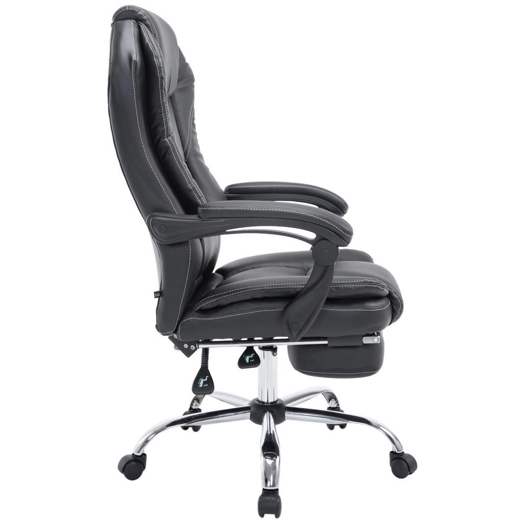 Thumbnail - Deluke Bürostuhl, Schwarz, Leder, 67x114x64 cm, Arbeitszimmer, Bürostühle, Drehstühle