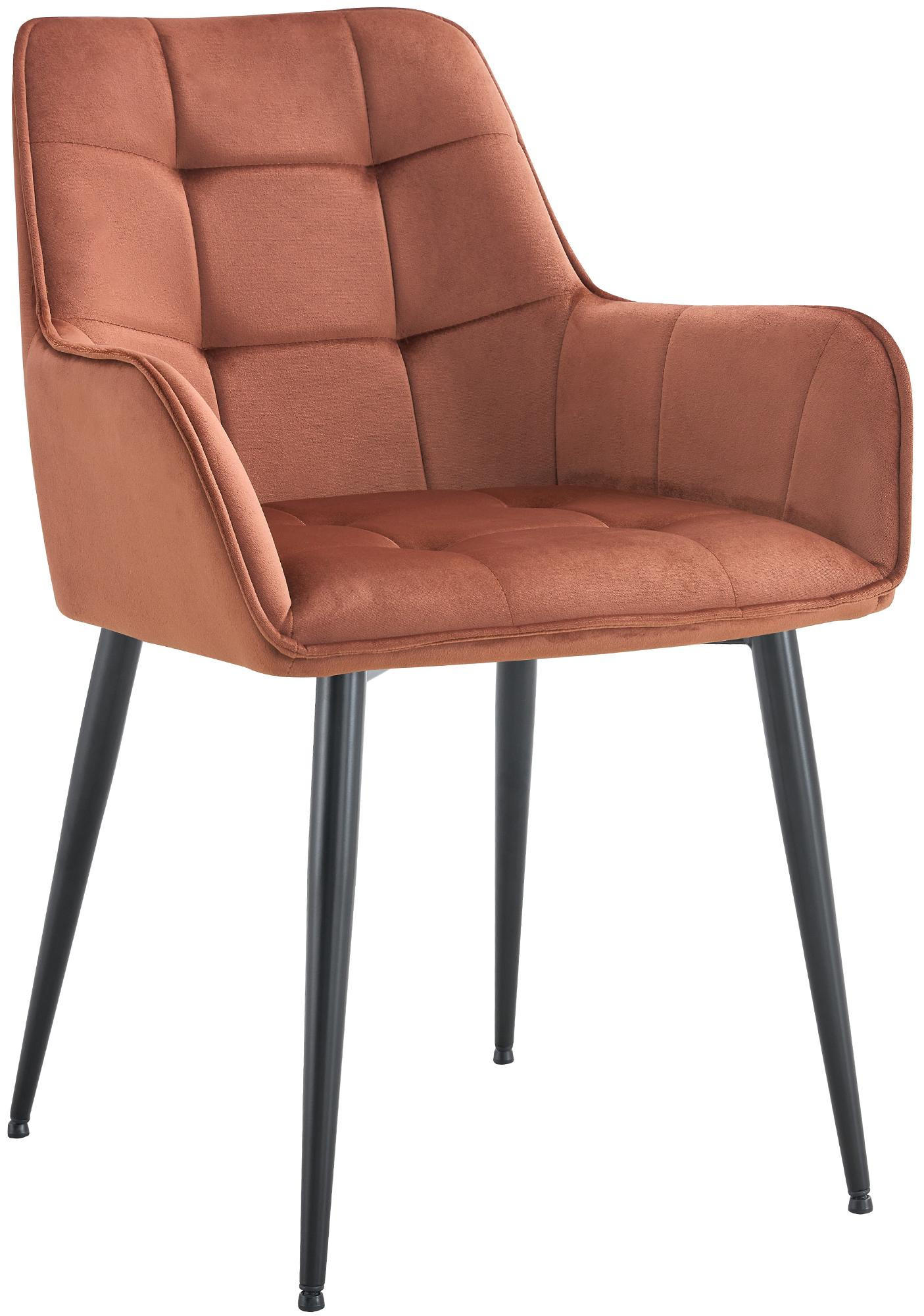 ESSZIMMERSTUHL Kunststoff braun - Schwarz/Braun, Kunststoff/Textil (58/86/62cm) - CLP