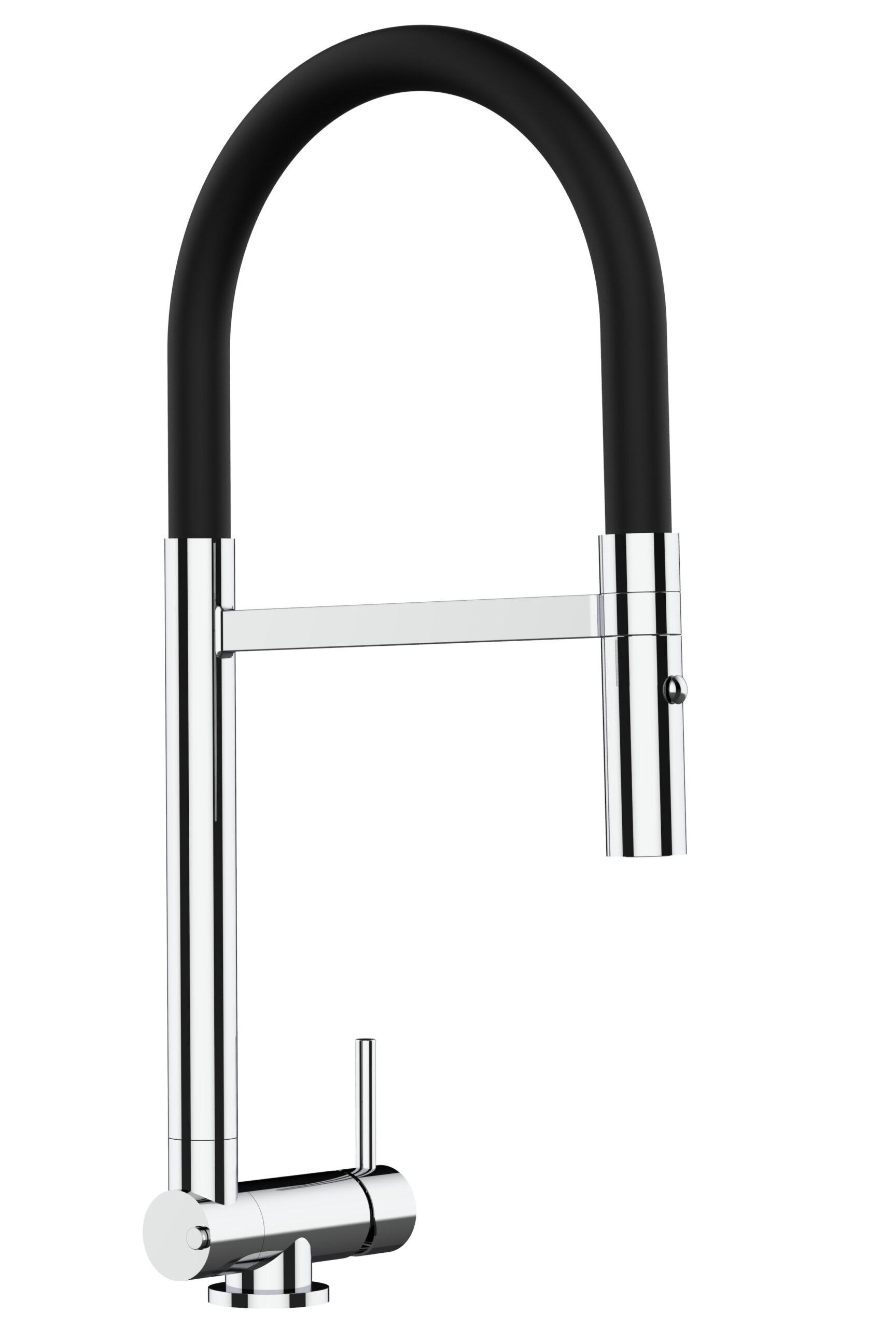 Vizio Vorfenster-Küchenarmatur, Schwarz 21.3x44.4x21.3 cm