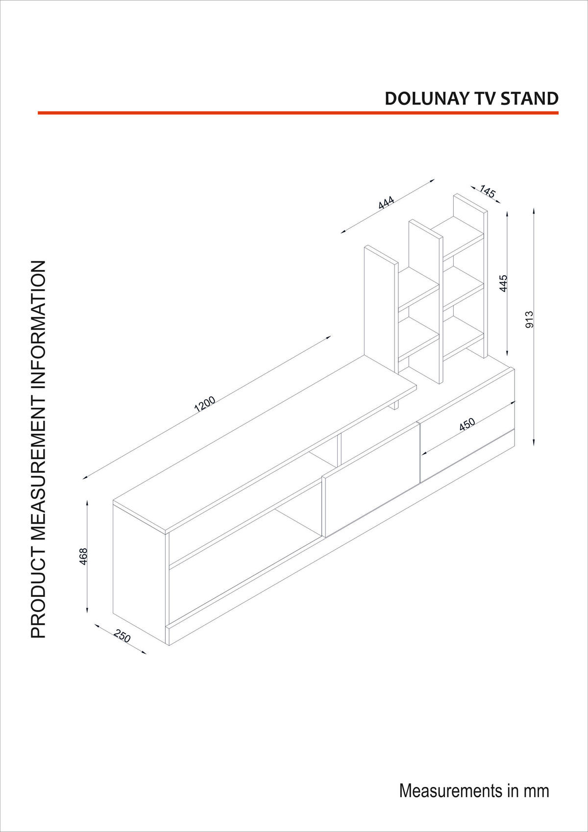 WOHNWAND Dolunay Weiß - Weiß, Holzwerkstoff (165/91.3/25cm) - moebel17