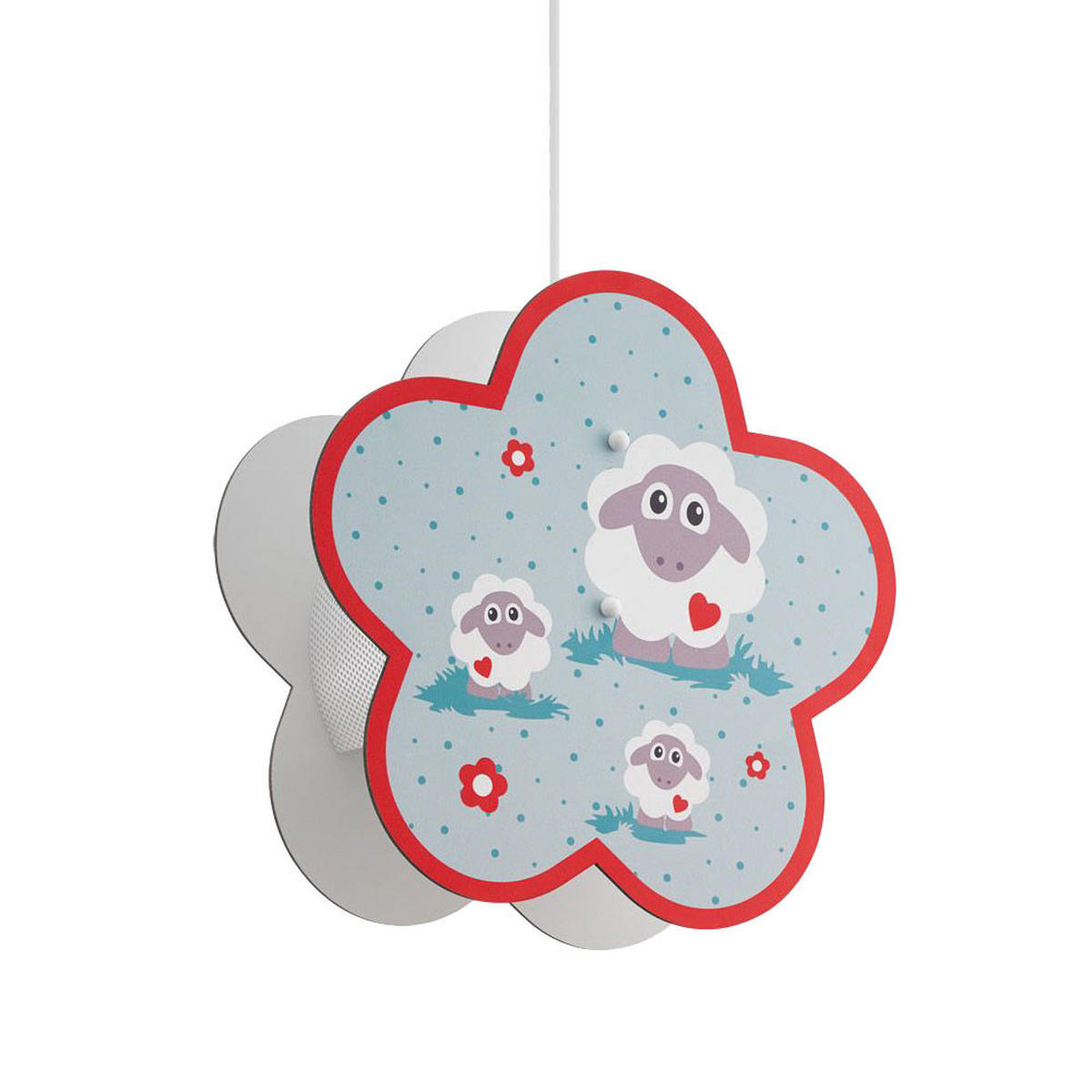 DECKENLEUCHTE Holz bunt Schaf-Design - Multicolor, Holz (32.5/32.5/110cm)