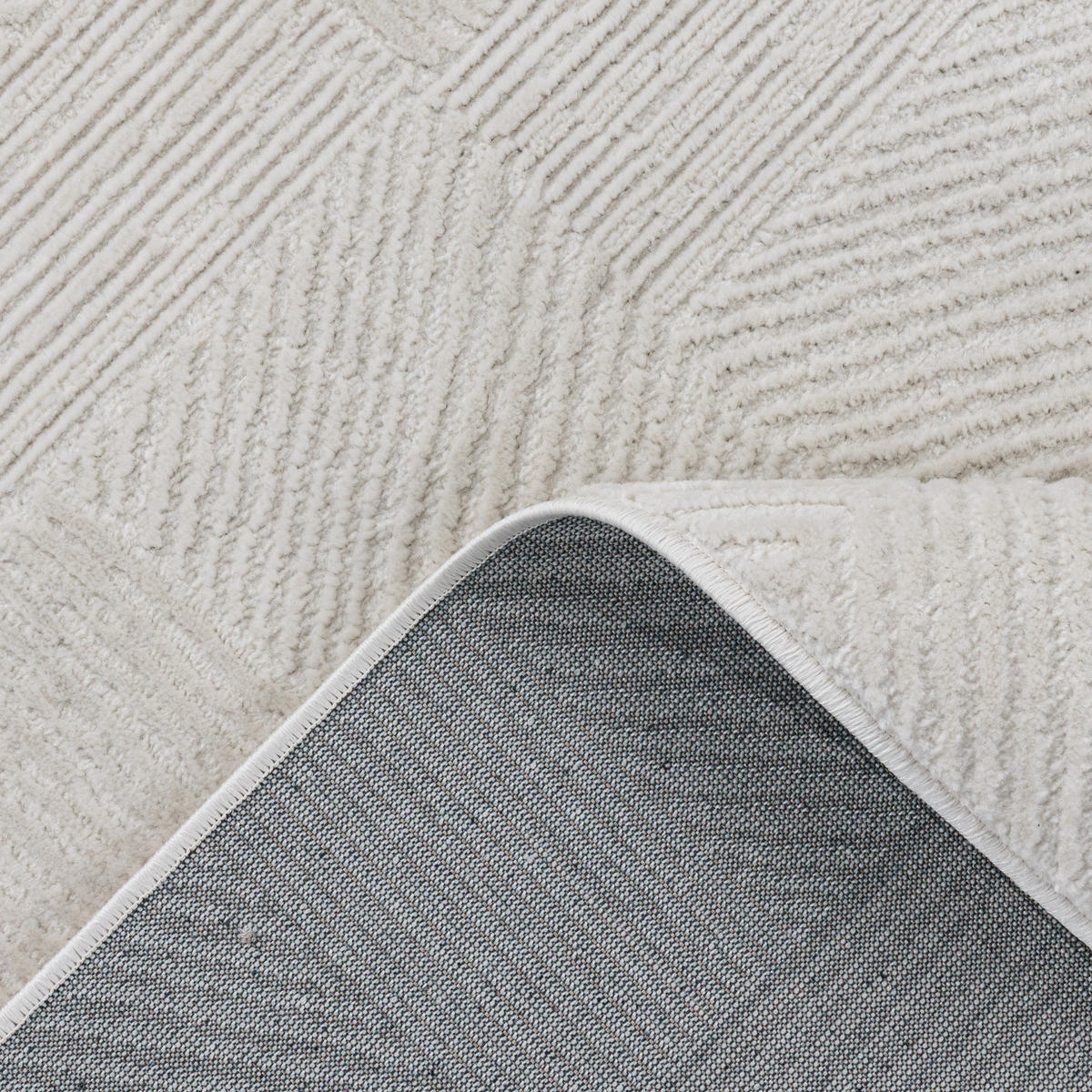 KURZFLORTEPPICH 120/160 cm Tinos 572 - Creme, Textil (120/160cm) - Paco Home