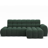 ECKSOFA Lorveno R - Grün (Amore 35) - Grün, Holzwerkstoff (283/165cm) - Möblo
