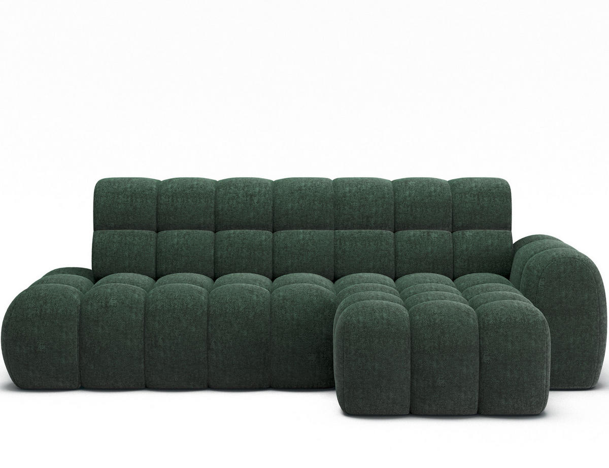 ECKSOFA Lorveno R - Grün (Amore 35) - Grün, Holzwerkstoff (283/165cm) - Möblo