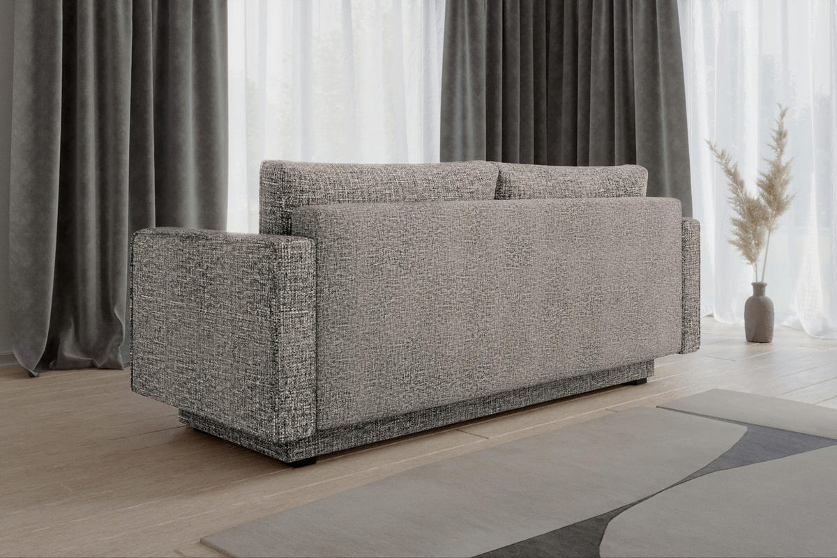SCHLAFSOFA - Marbella - Warmes Grau (IMO 50) - Grau, Holz (230/90/97cm) - Möblo