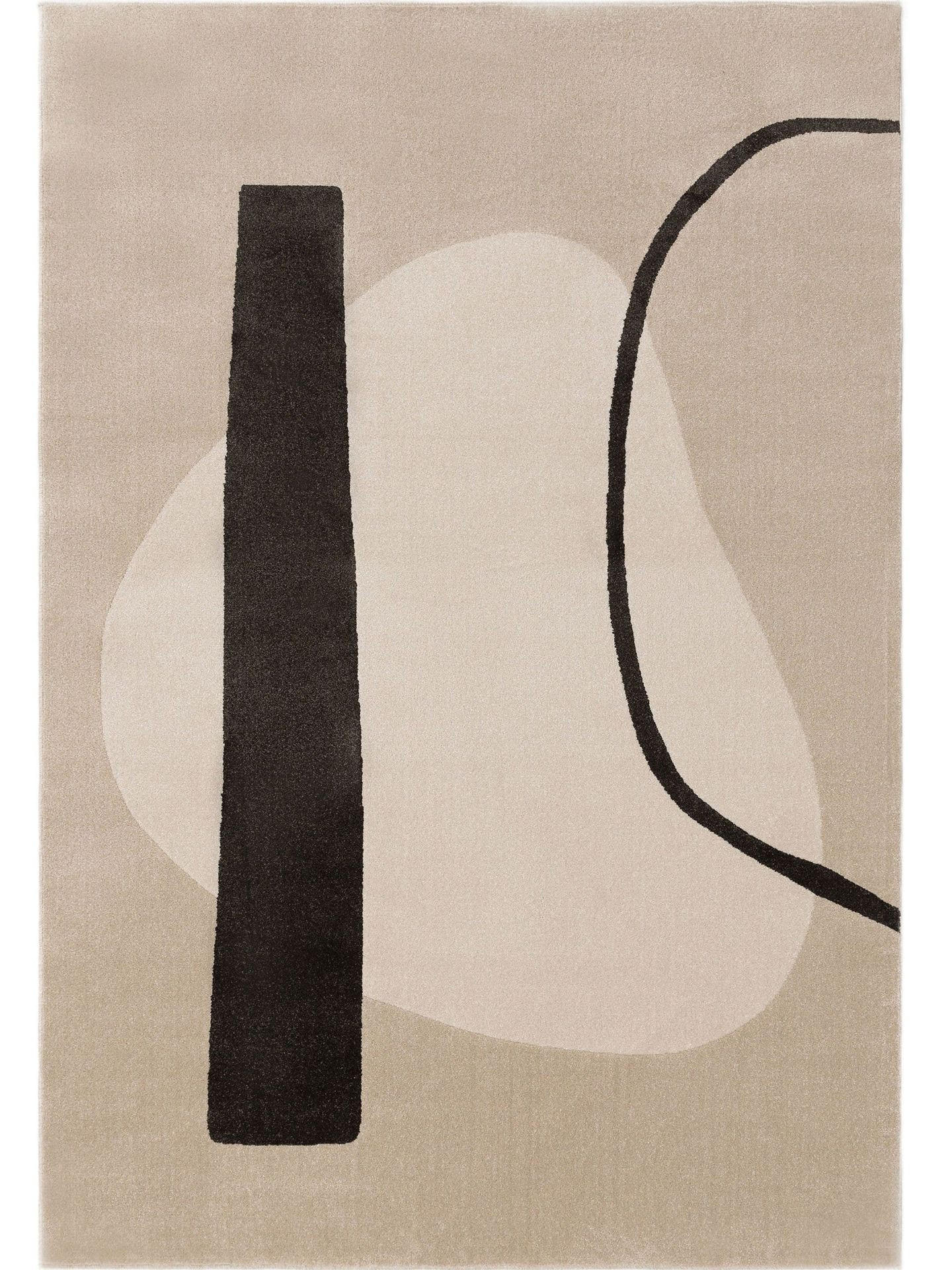 TEPPICH Teppich Ida Beige/Grau - Beige/Grau, Kunststoff (200/1cm) - KUNSTLOFT