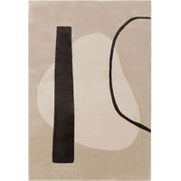 TEPPICH Teppich Ida Beige/Grau - Beige/Grau, Kunststoff (80/1cm) - KUNSTLOFT