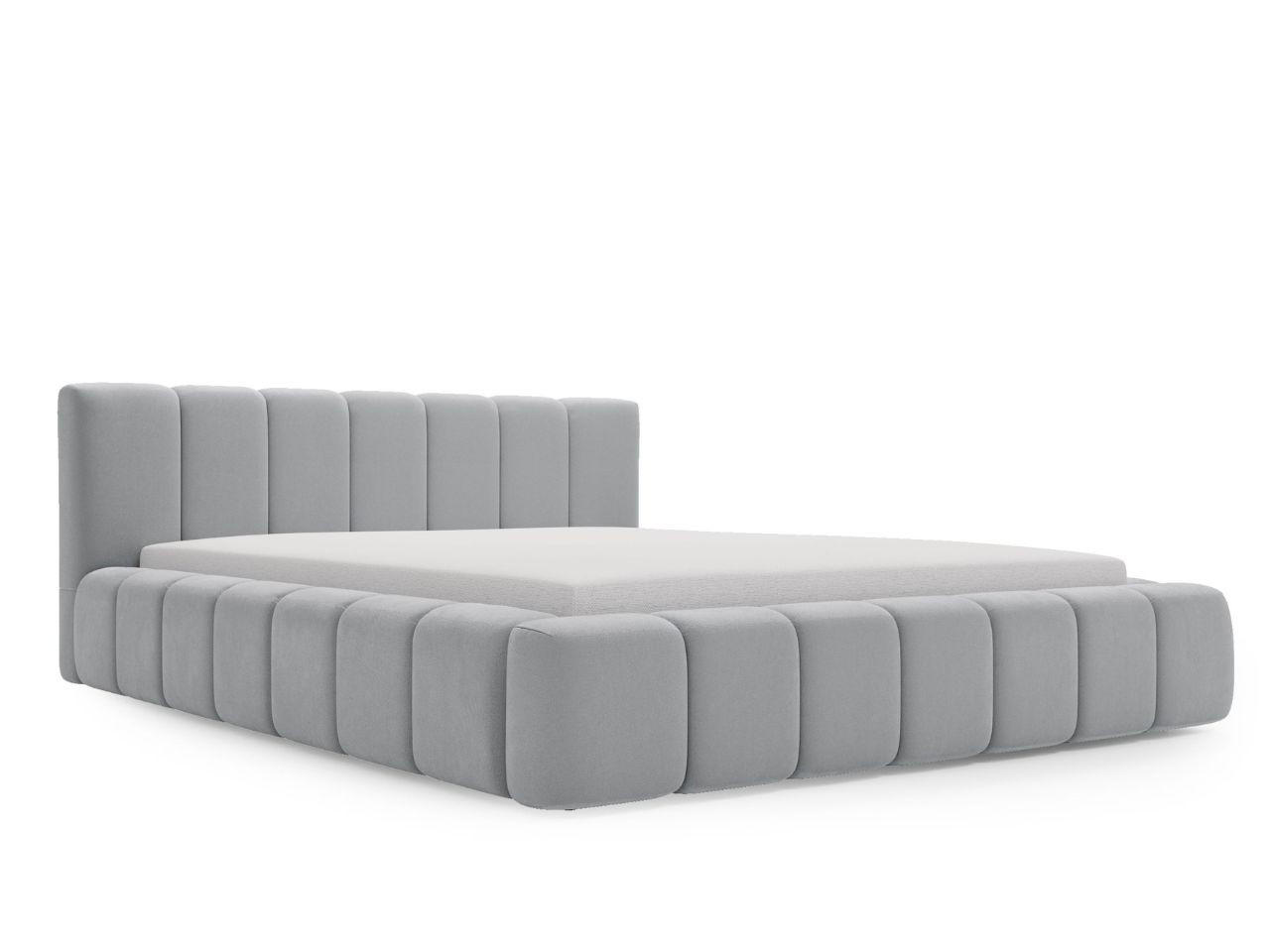 POLSTERBETT Orio 140x200 Hellgrau - Hellgrau, Textil (140/200cm) - Graingold