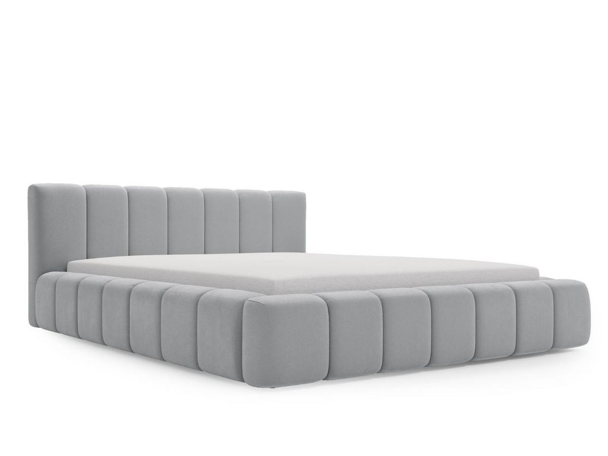 POLSTERBETT Orio 180x200 Hellgrau - Hellgrau, Textil (180/200cm) - Graingold