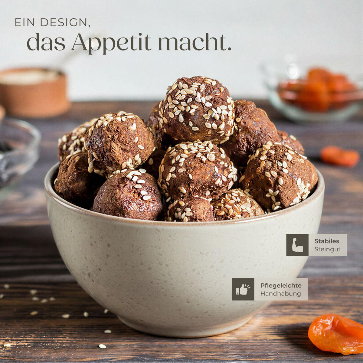 TAFELSERVICE Mare, ineinander stapelbar, Mint - Mintgrün, Keramik (26.5/2.5/26.5cm) - tectake