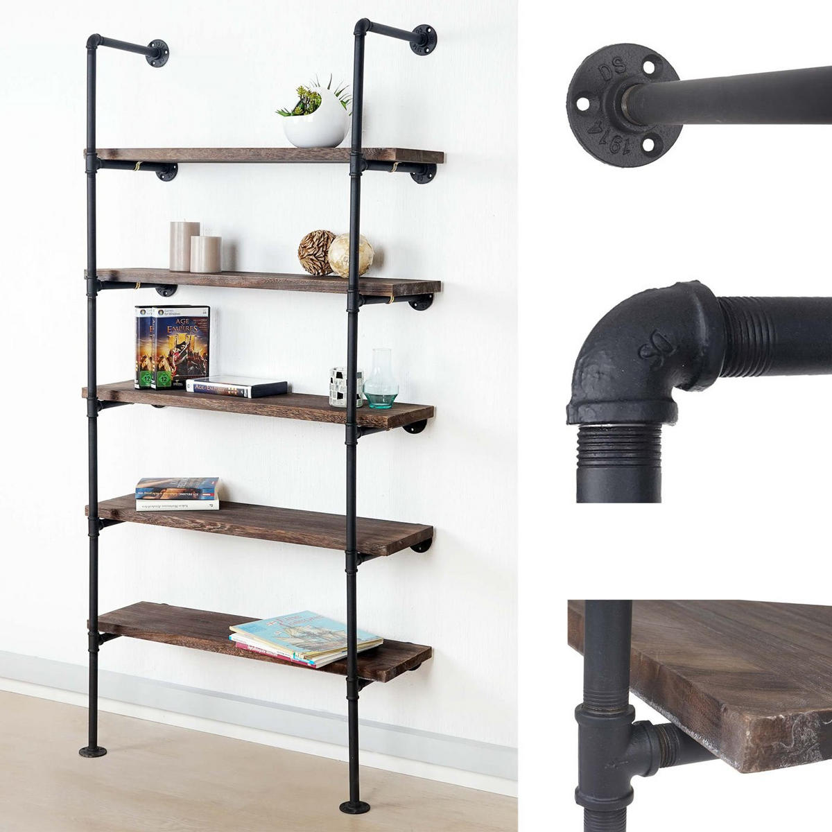 STANDREGAL Braun - Braun, Holz (80/165/28cm) - MCW