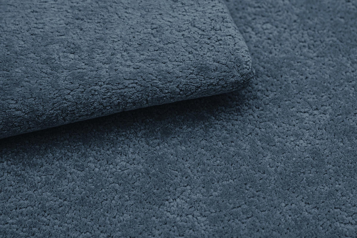ECKSOFA LUMERO 4-Sitzer LINKS, marineblau - Blau/Schwarz, Holz/Textil (275/166cm) - Courtois Laville