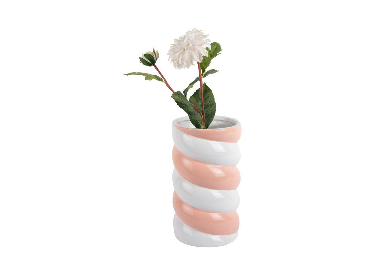 VASE Marshmallow 13/13/23 cm - Multicolor, Keramik (23cm) - Present Time