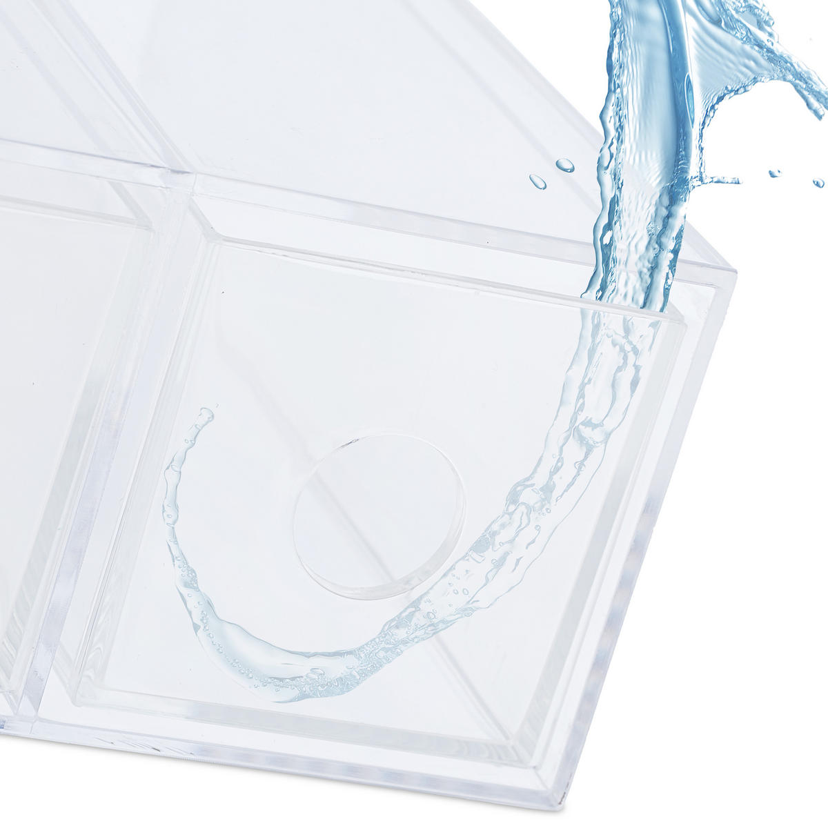 SCHUBLADENBOX - Transparent, Kunststoff (25/6/17.5cm) - Relaxdays