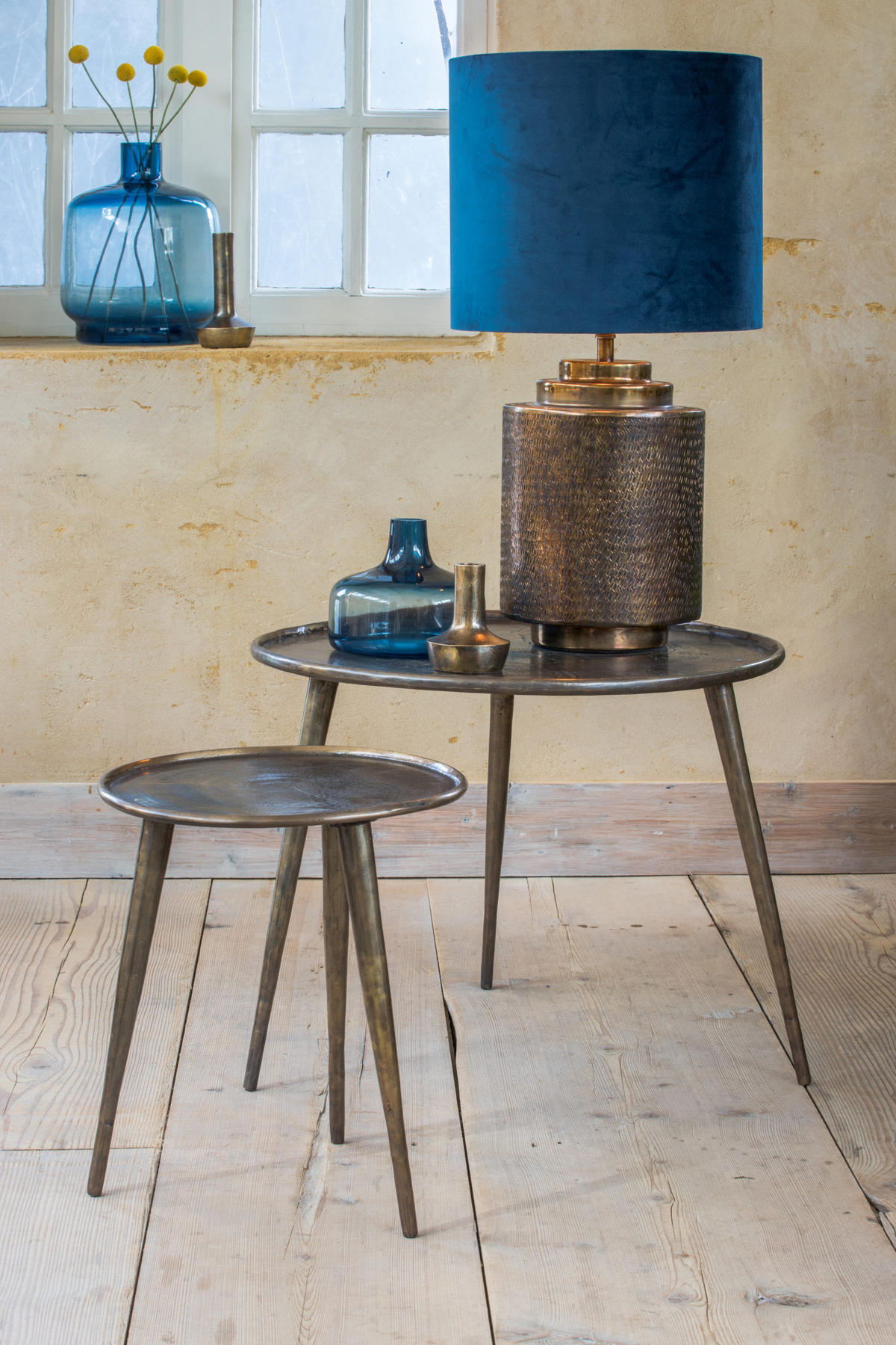 BEISTELLTISCH Babina Bronze Ø36/47 cm - Bronzefarben, Metall (36/36/47cm) - Light & Living