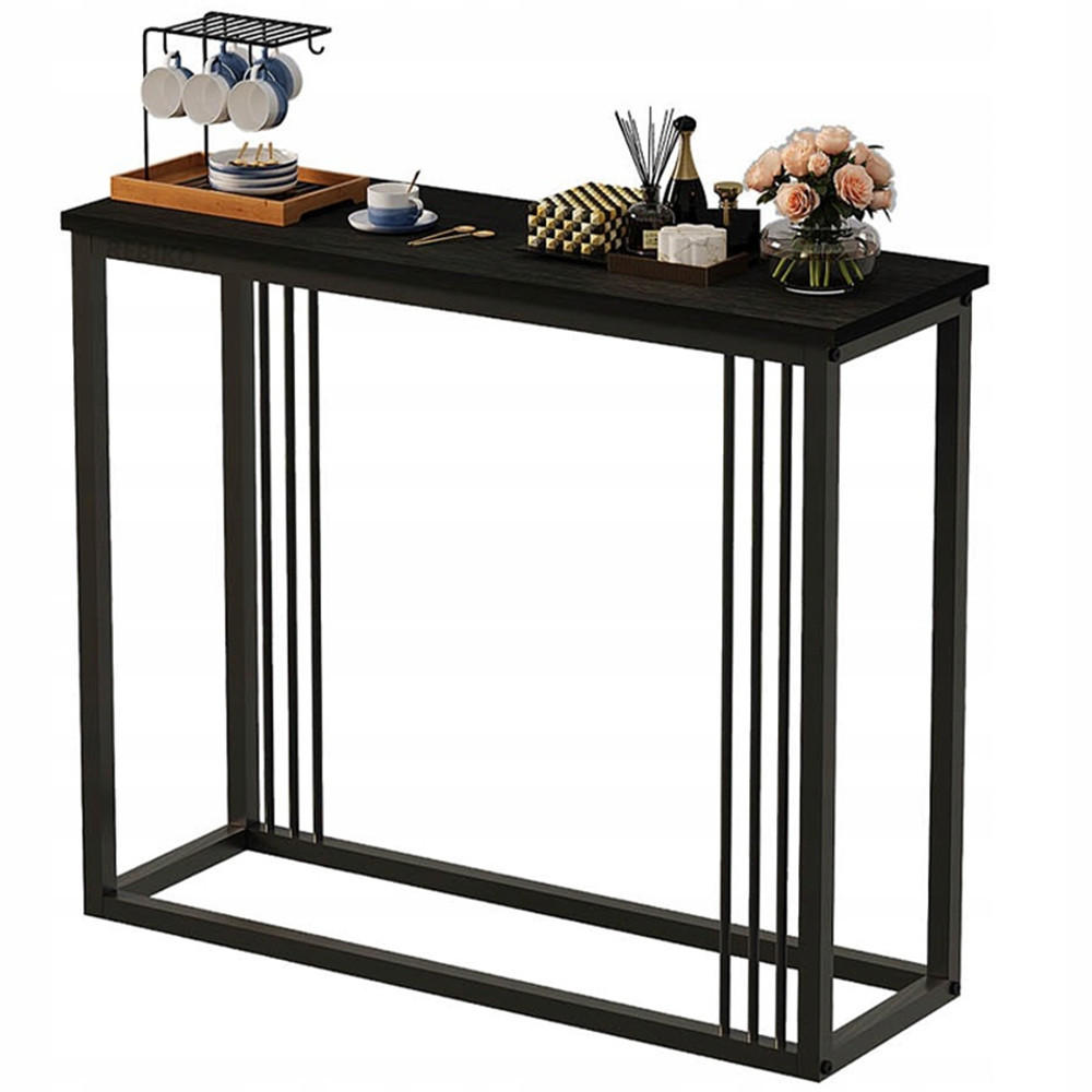 KONSOLE, schwarz 90/30/75 cm - Schwarz, Holzwerkstoff (90/75/30cm)