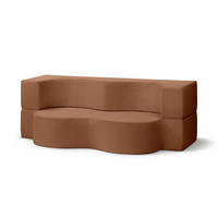 SOFA Kamelia Braun - Braun, Textil (200/70/100cm) - Pillovely