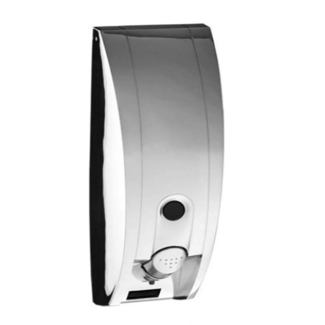 SEIFENSPENDER INNO Chrom 400 ml, Wandspender, 1 Fach, Kunststoff, Flüssigseife, Badzubehör, Hygienespender, Badezimmer Zubehör, Pumpspender - Chromfarben, Kunststoff (9.5/27/8.5cm) - JUNG