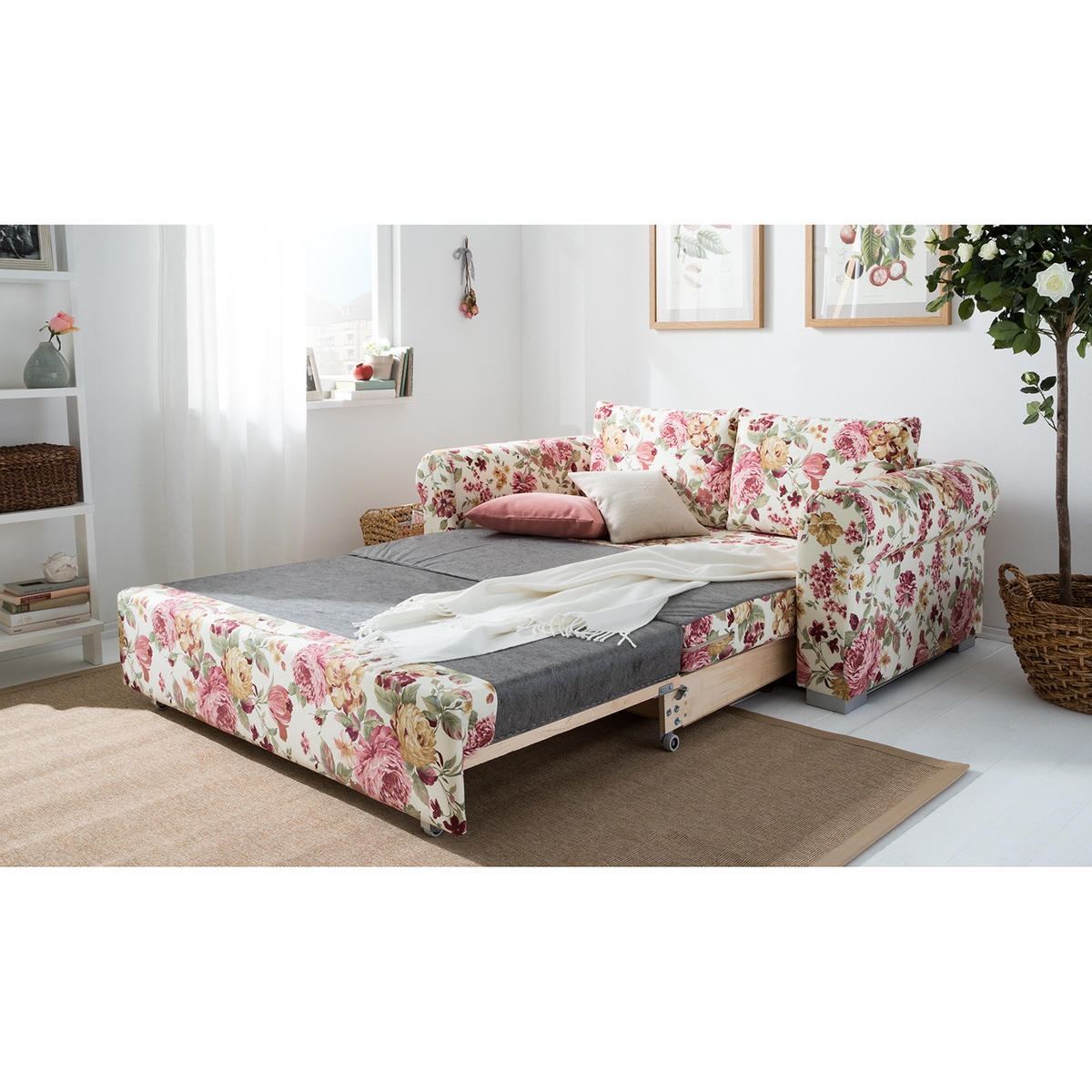 SCHLAFSOFA - Beige, Textil (184/90/90cm) - home24