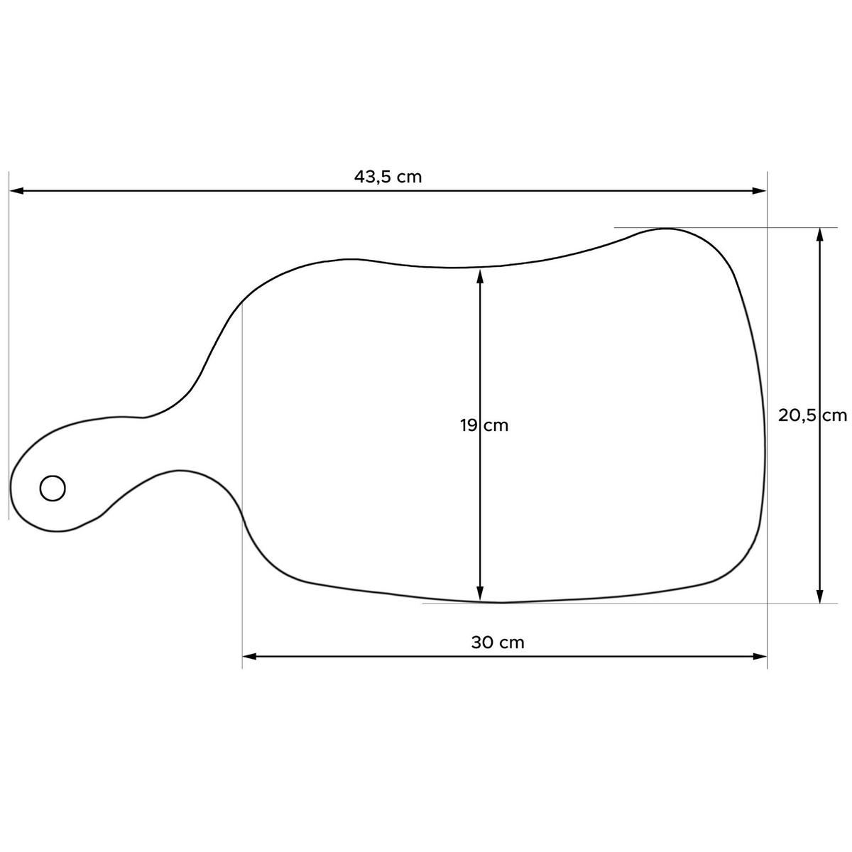 SCHNEIDEBRETT Holz Eiche geölt LIVO - Eichefarben, Holz (21/44cm) - KONSIMO®