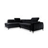 ECKSOFA Schlafsofa Agnesa In Salvador - Schwarz, Holzwerkstoff/Textil (275/200cm) - Fun Möbel