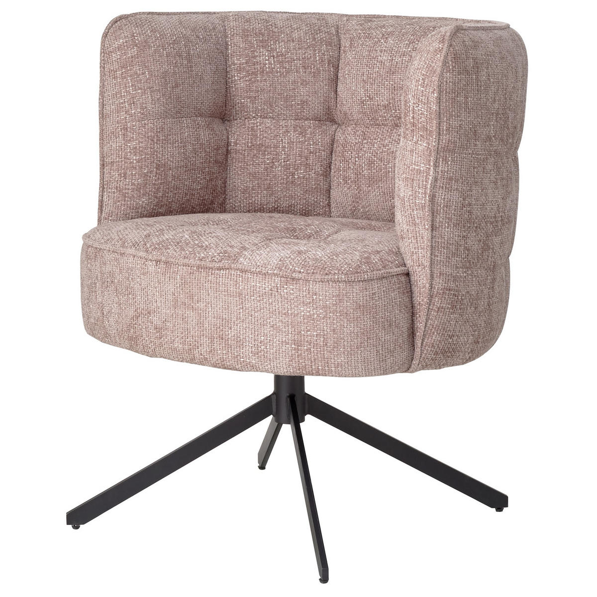 ESSZIMMERSTUHL Odin Rosa 67/73/80cm - Pink, Textil (73/80/67cm) - PTMD Collection