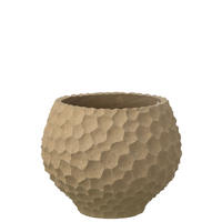 BLUMENTOPF KERBEN + AUßENBEREICH SAND Beige - Beige, Stein (39.5/32cm) - J-Line