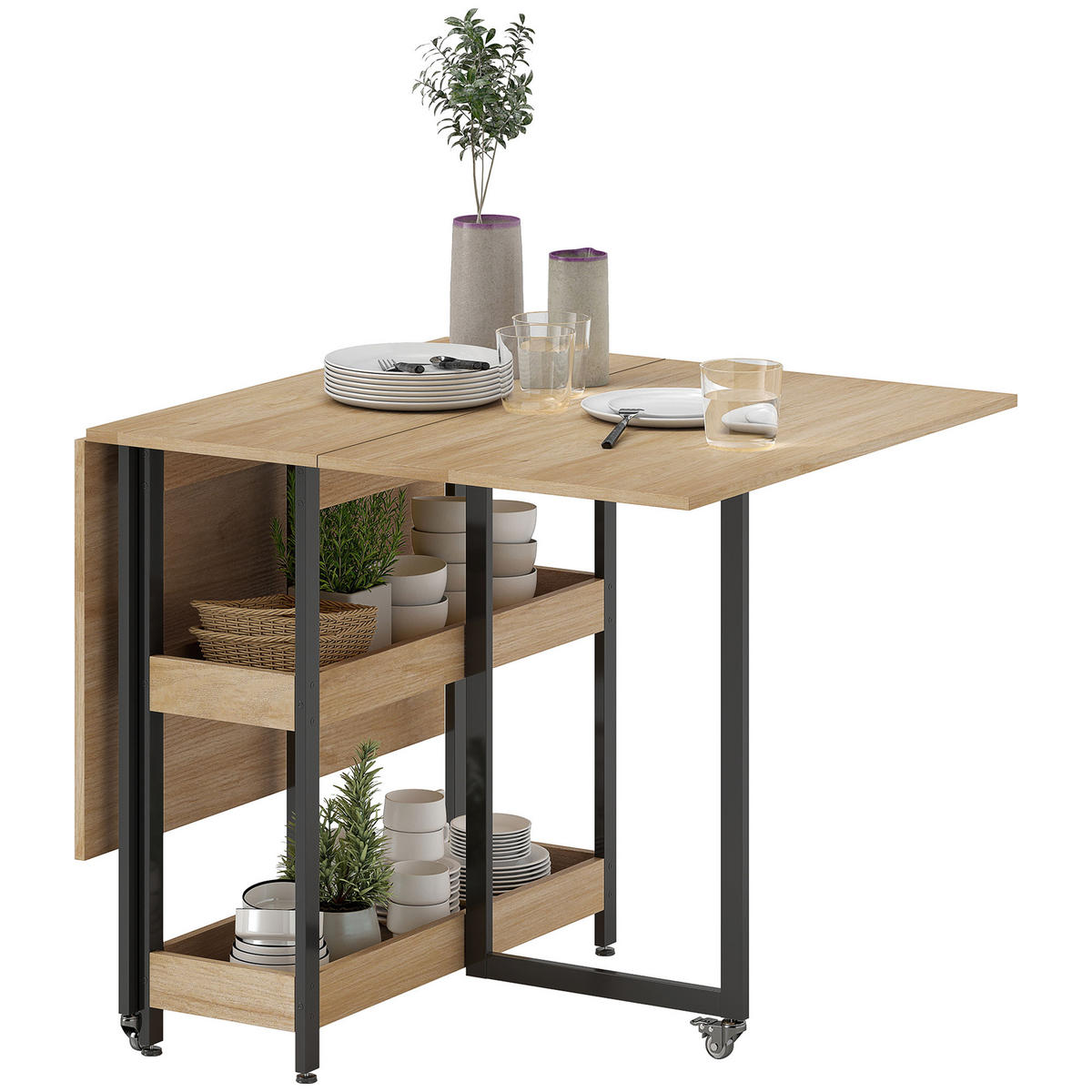 ESSTISCH Bryvin 133.4/80/75 cm - Braun, Holz (133.4/80/75cm) - ZMH