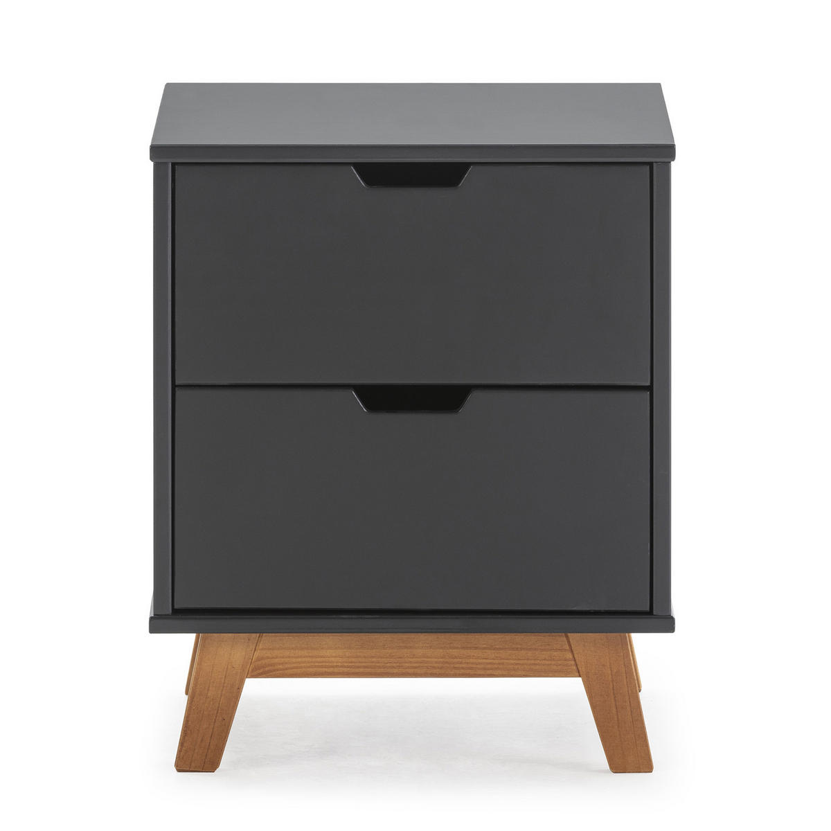 NACHTTISCH Mirada 2 Schubladen Anthrazit - Anthrazit, Holz (43/52/35cm) - VS Venta-stock