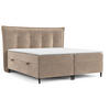 BOXBETT Sinai Hellbraun 200/200 cm mit Taschenmatratze und Topper - Hellbraun/Schwarz, Holz/Holzwerkstoff (200/200cm) - Maison de Reve